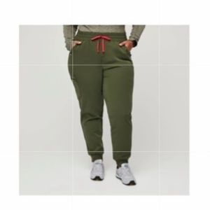 FIGS- dark olive, S/P high waisted Zamora joggers
